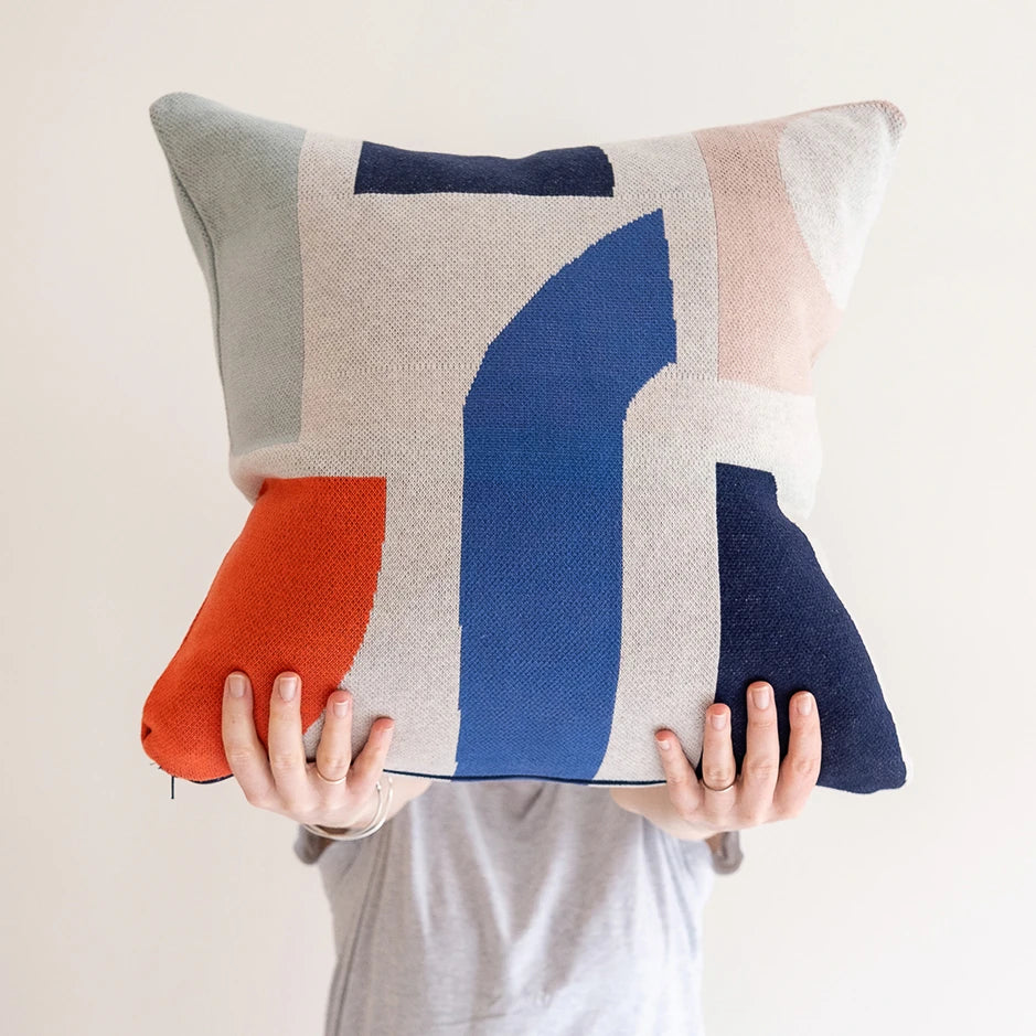 Bruten Cushion | Multi | Cotton & Biodegradable Inner | by Sophie Home - Lifestory