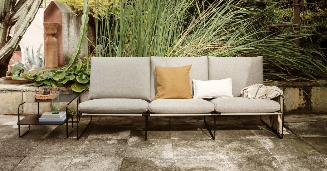 Outdoor furniture collection at Lifestory - ferm Living 3 seat Desert Sofa