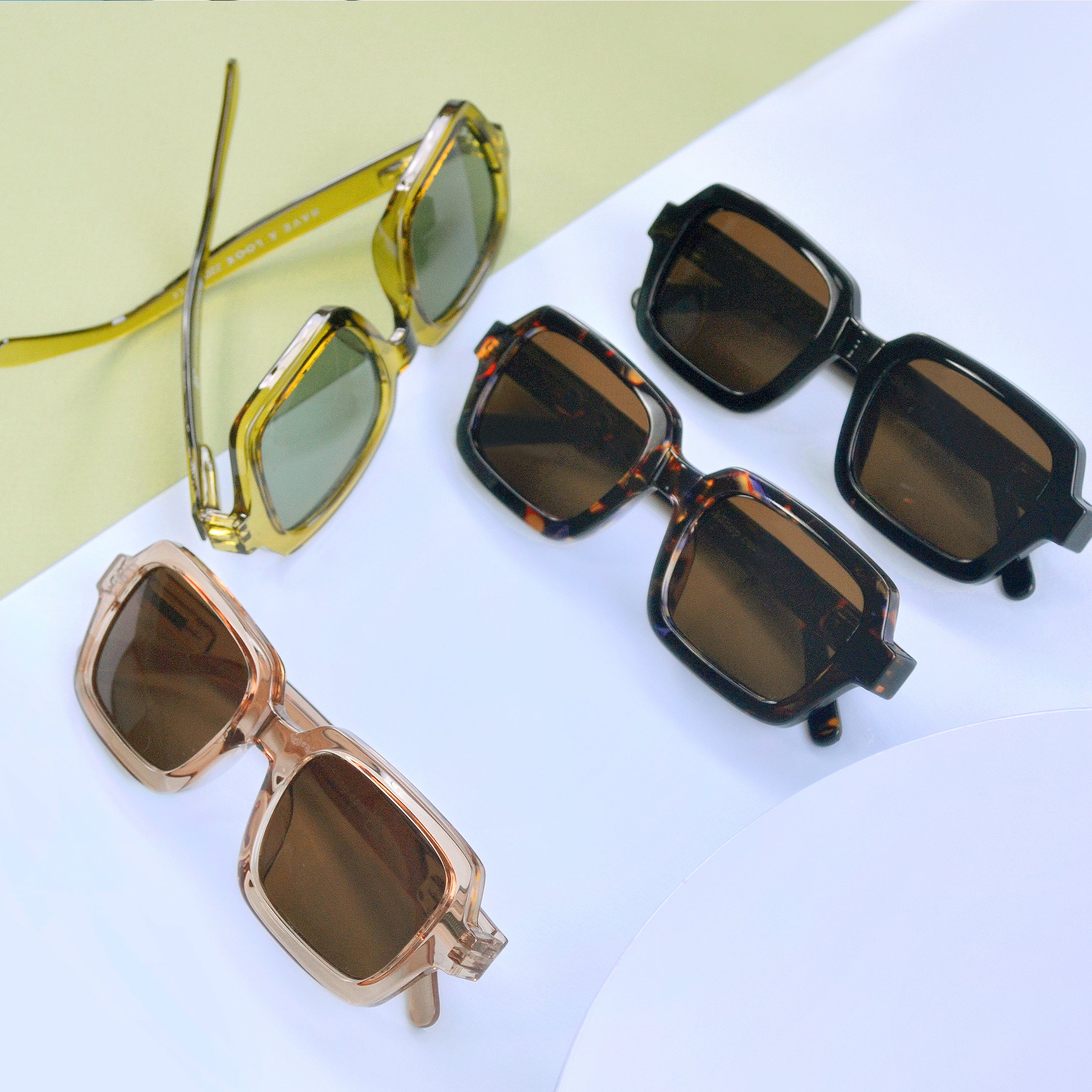 Square Sunglasses | Tortoise | Bioplastic / Recyclable | by Have A Look - Lifestory - Have A Look