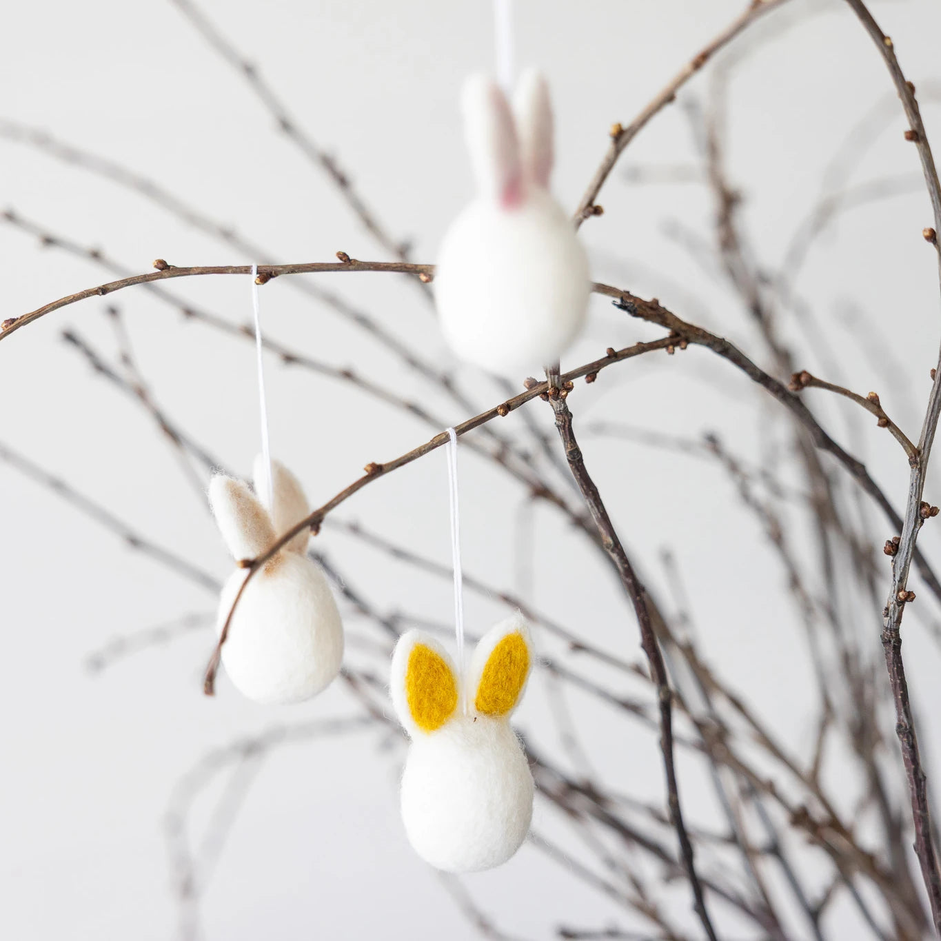 Hedvig Felt Hanging Easter Bunnies in Various Colours by Storefactory - Lifestory