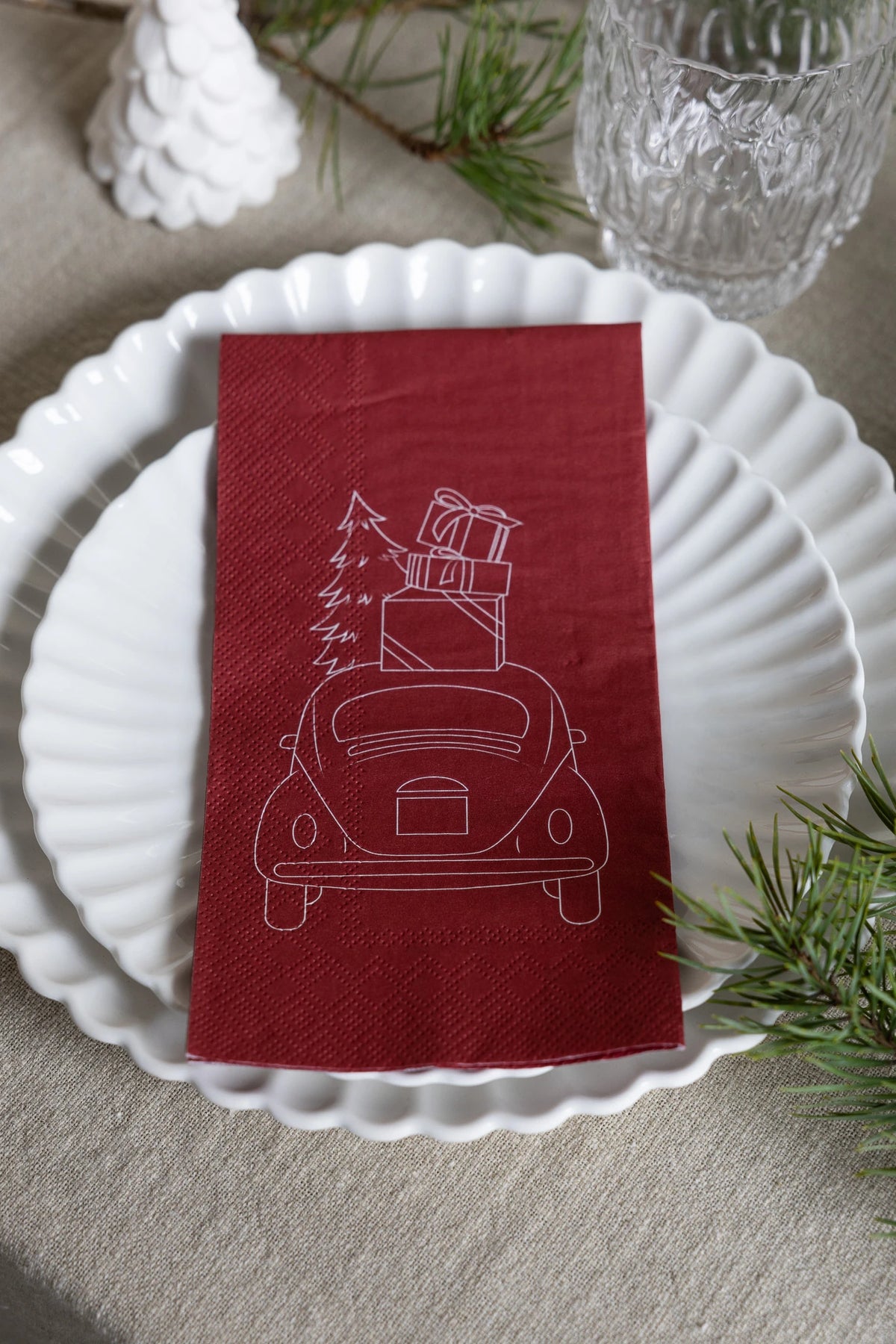 Storefactory Jubil Pack of 16 Paper Napkins - Red