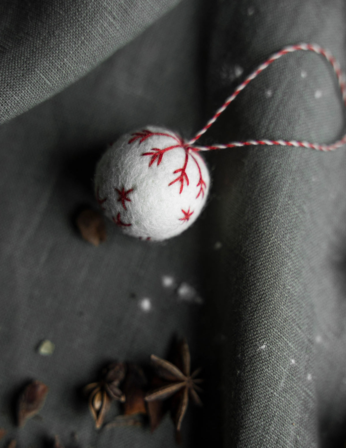 Storefactory Kullsta White hanging decoration in Fairtrade Wool