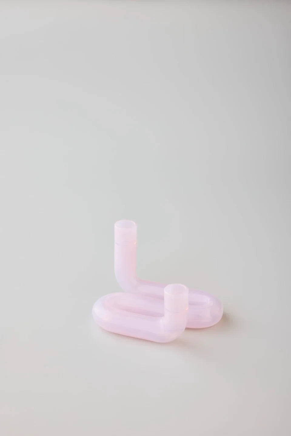 Studio About Wave Candle Holder, Milky Rose