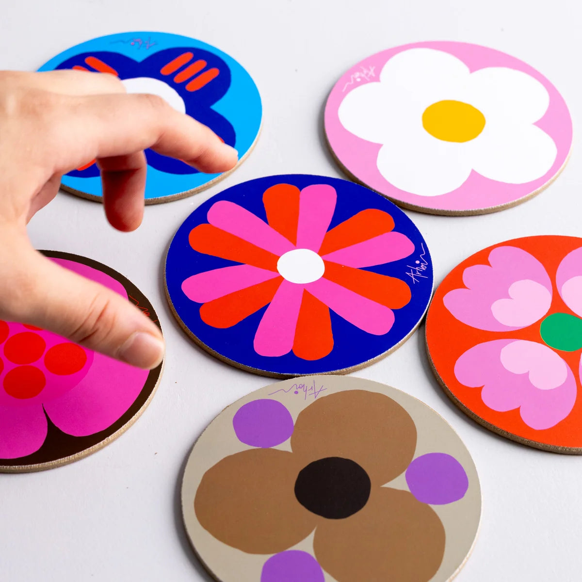 Studio Arhoj Party Coaster Set of 6 - 2 Styles