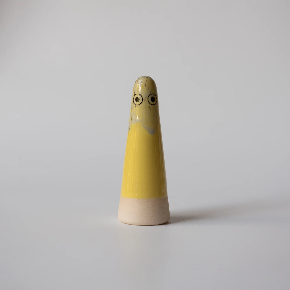 Studio Arhoj Ghost | Milo in Yellow Glaze | Ceramic Figurine