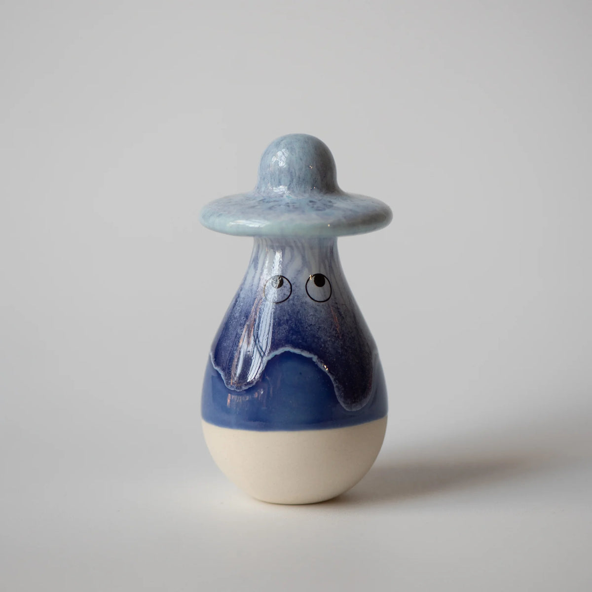 Familia Figurine, Washi in Blue Glaze | Franz | by Studio Arhoj