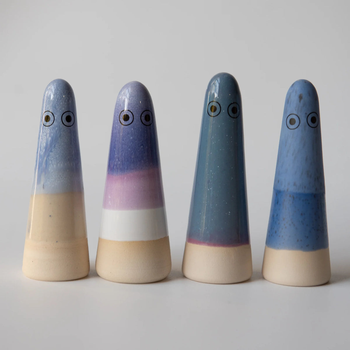 Studio Arhoj Ghost | Dante in Blue & Pink Glaze | Ceramic Figurine