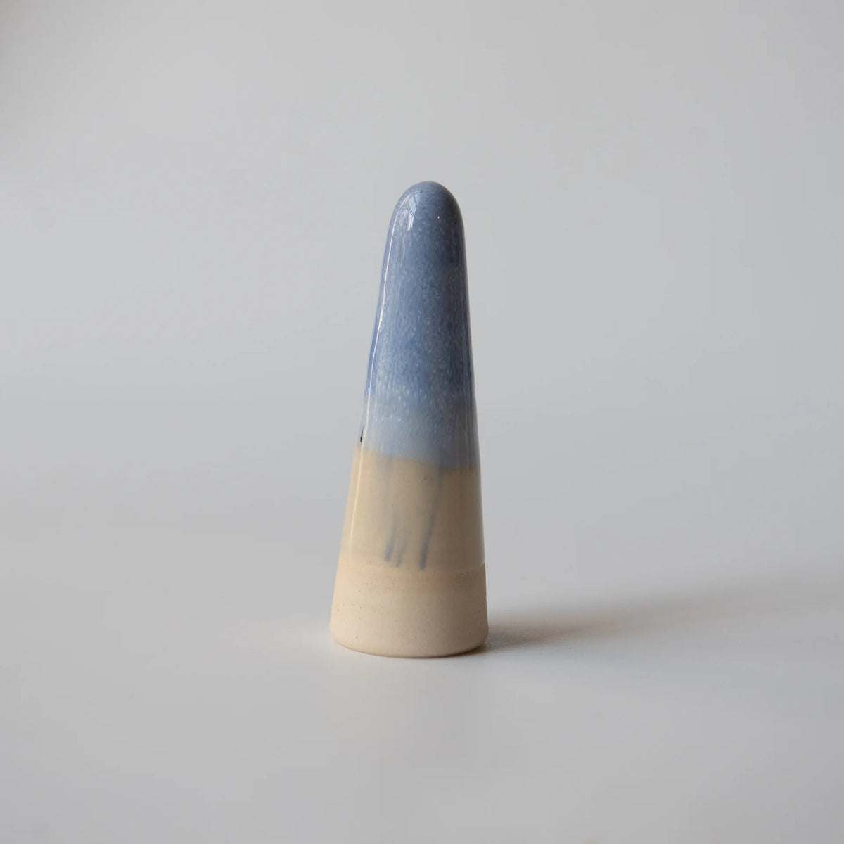 Studio Arhoj Ghost | Dahlia in White With Blue Glaze | Ceramic Figurine