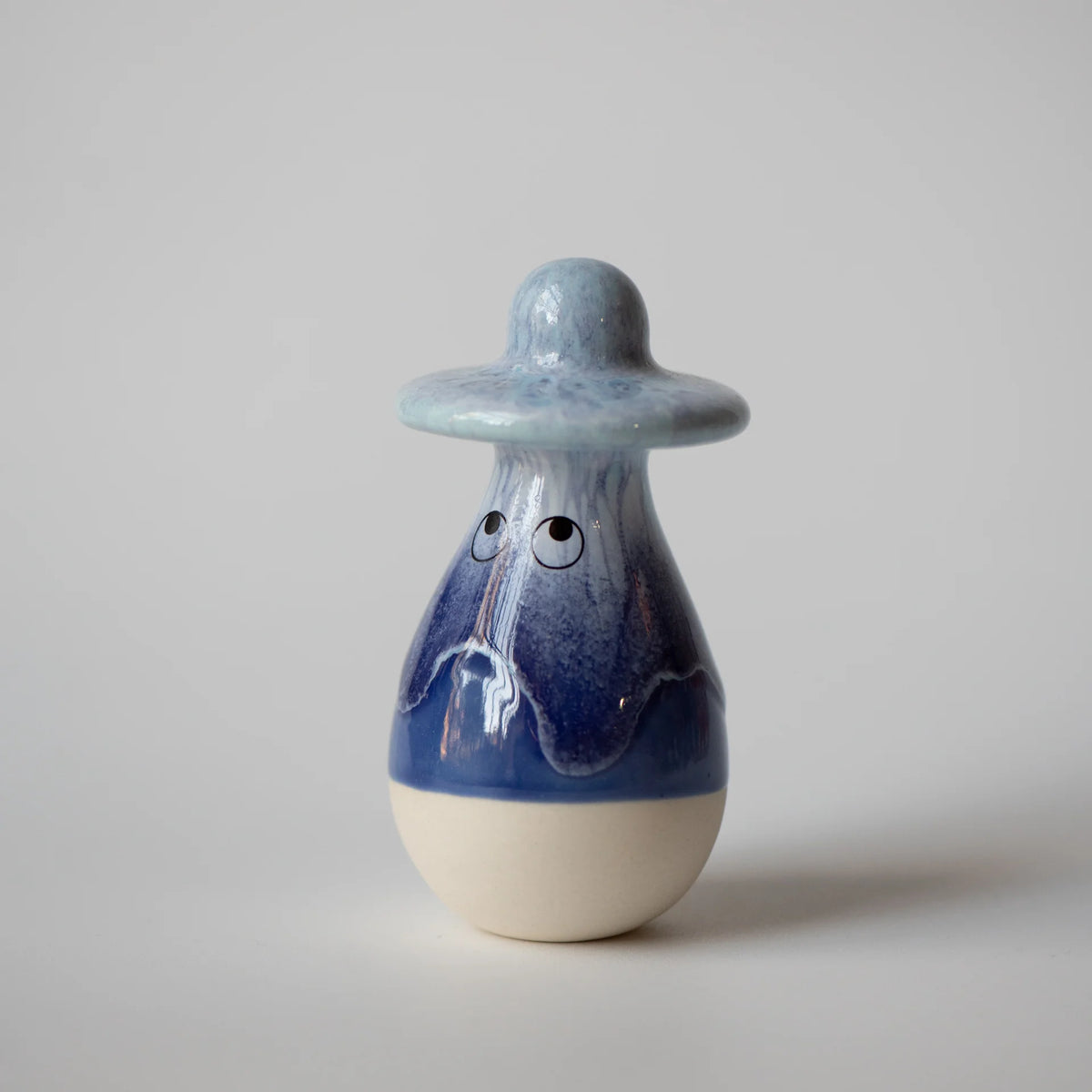 Familia Figurine, Washi in Blue Glaze | Franz | by Studio Arhoj