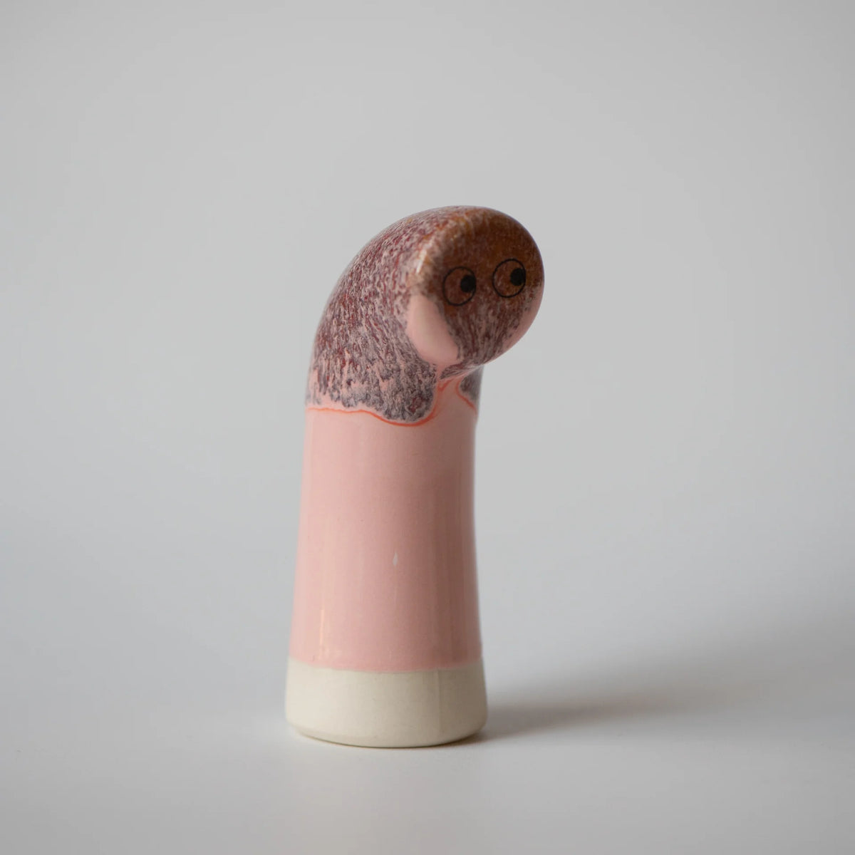 Familia Figurine, Sabu | Levi in Pink Glaze | by Studio Arhoj