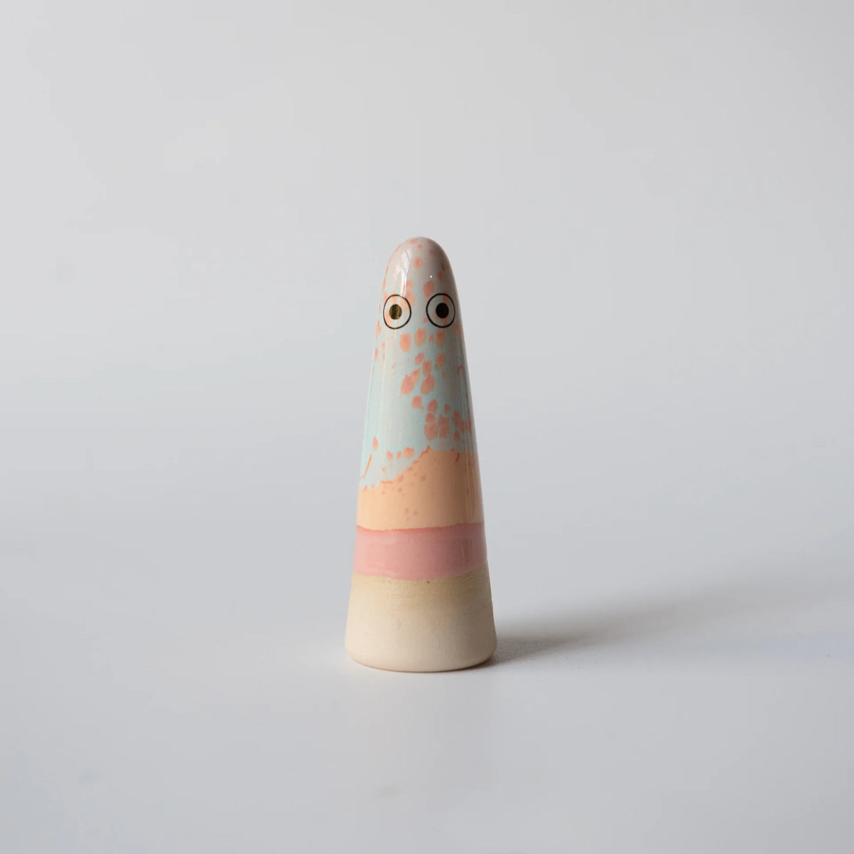 Studio Arhoj Ghost | Milly in Blue & Pink Glaze | Ceramic Figurine