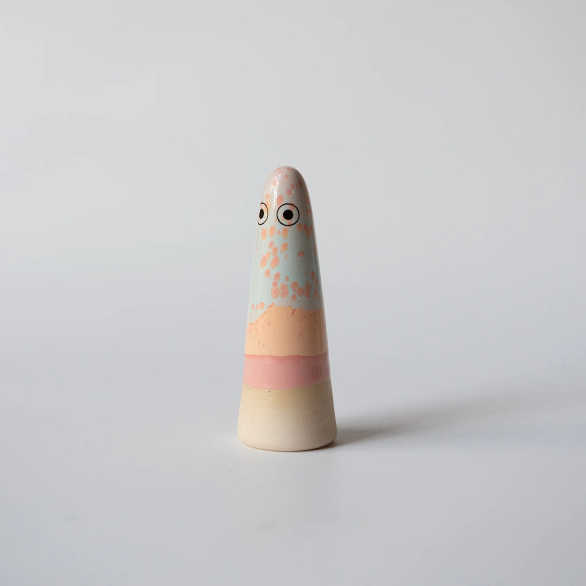 Studio Arhoj Ghost | Milly in Blue & Pink Glaze | Ceramic Figurine