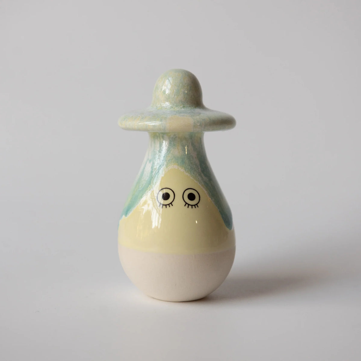 Familia Figurine, Washi in Yellow Glaze | Frank | by Studio Arhoj