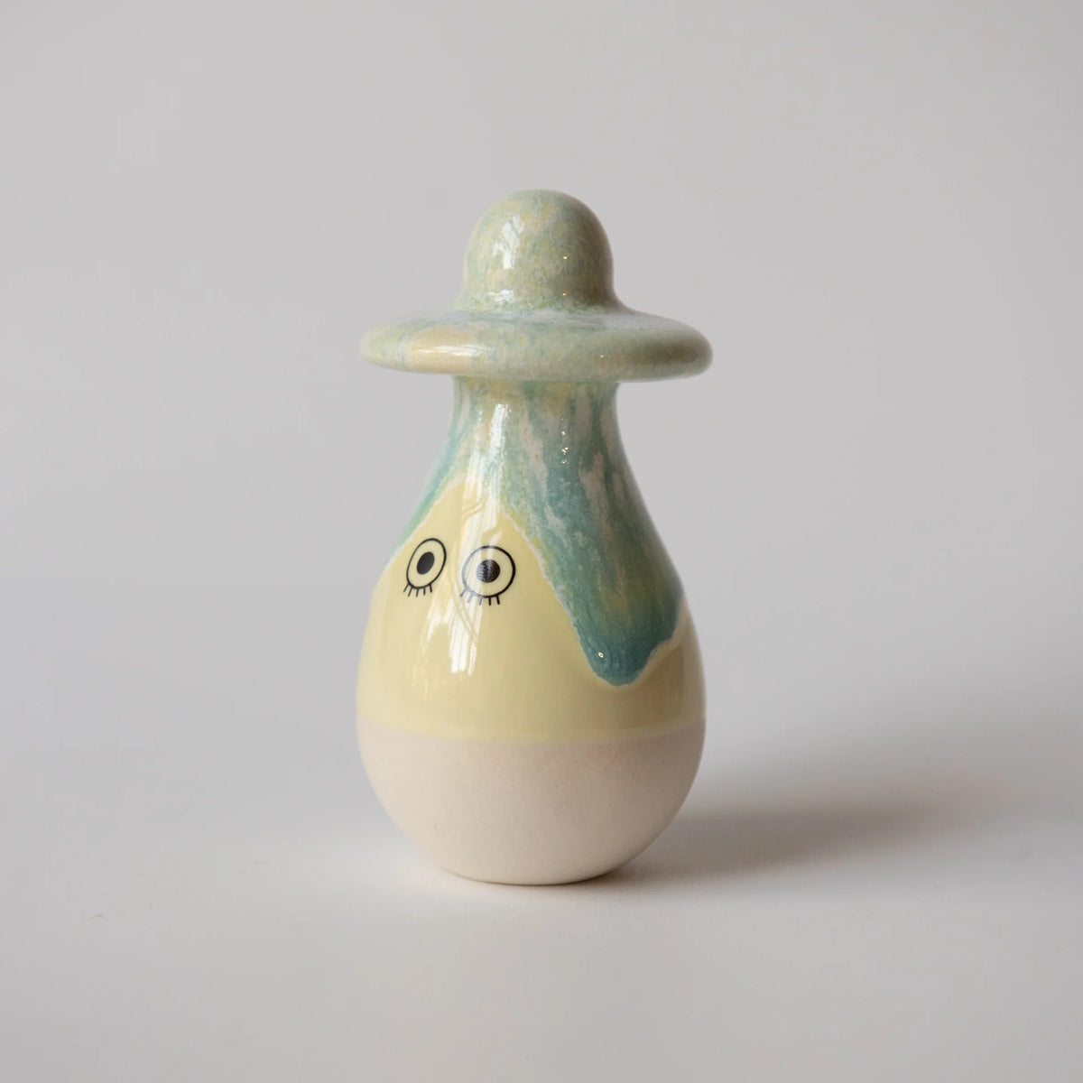 Familia Figurine, Washi in Yellow Glaze | Frank | by Studio Arhoj