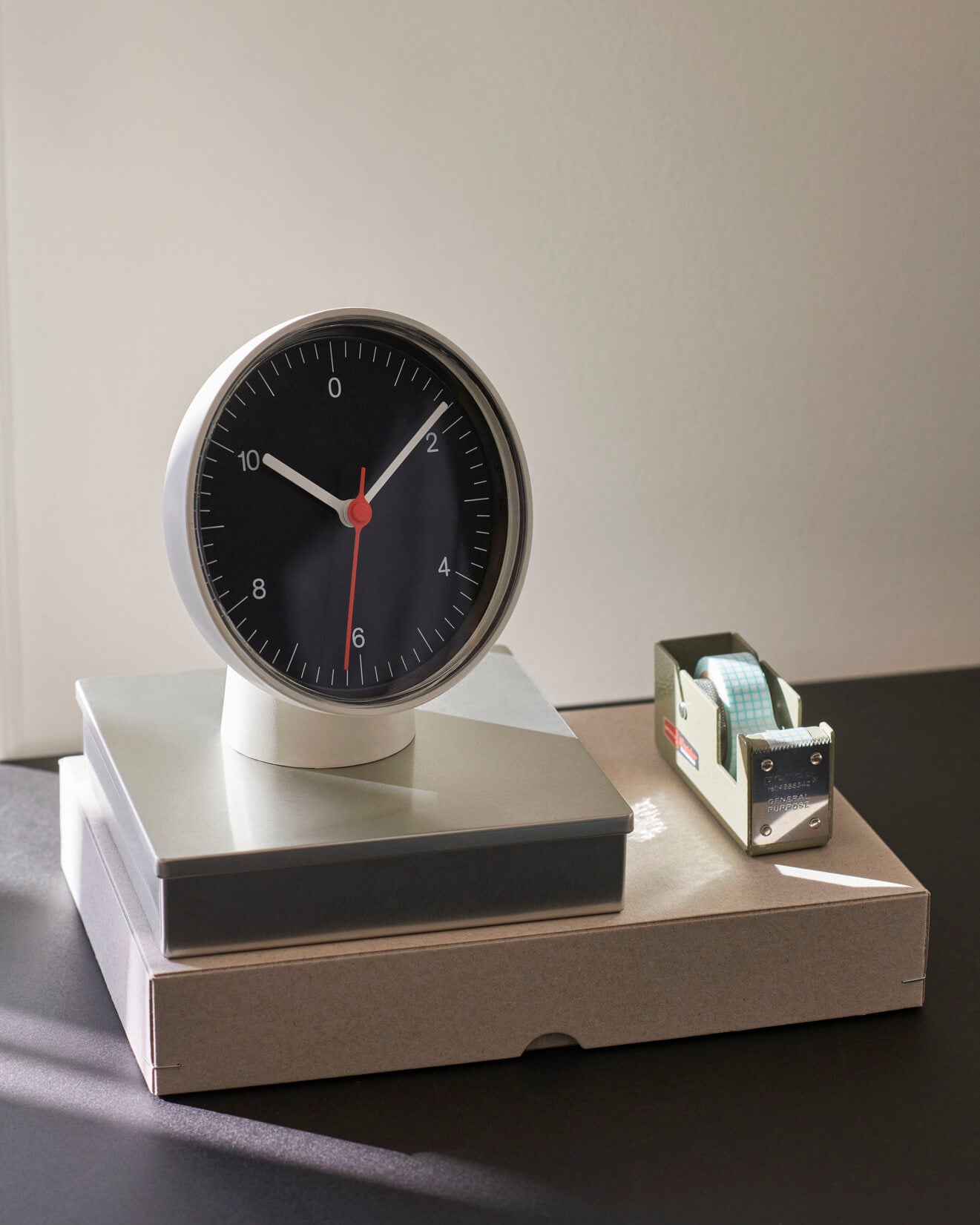 Table Clock | Black | Stand or Wall Mounted | By HAY - Lifestory