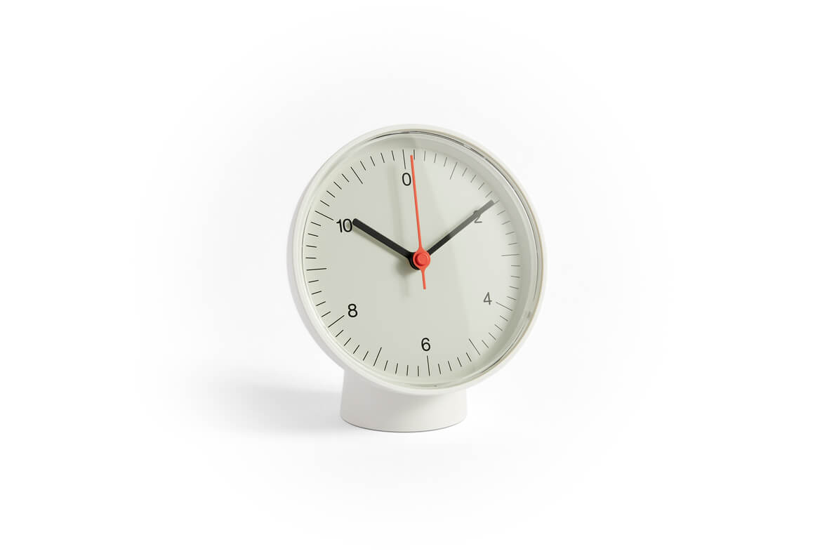 Table Clock | White | Stand or Wall Mounted | By HAY - Lifestory