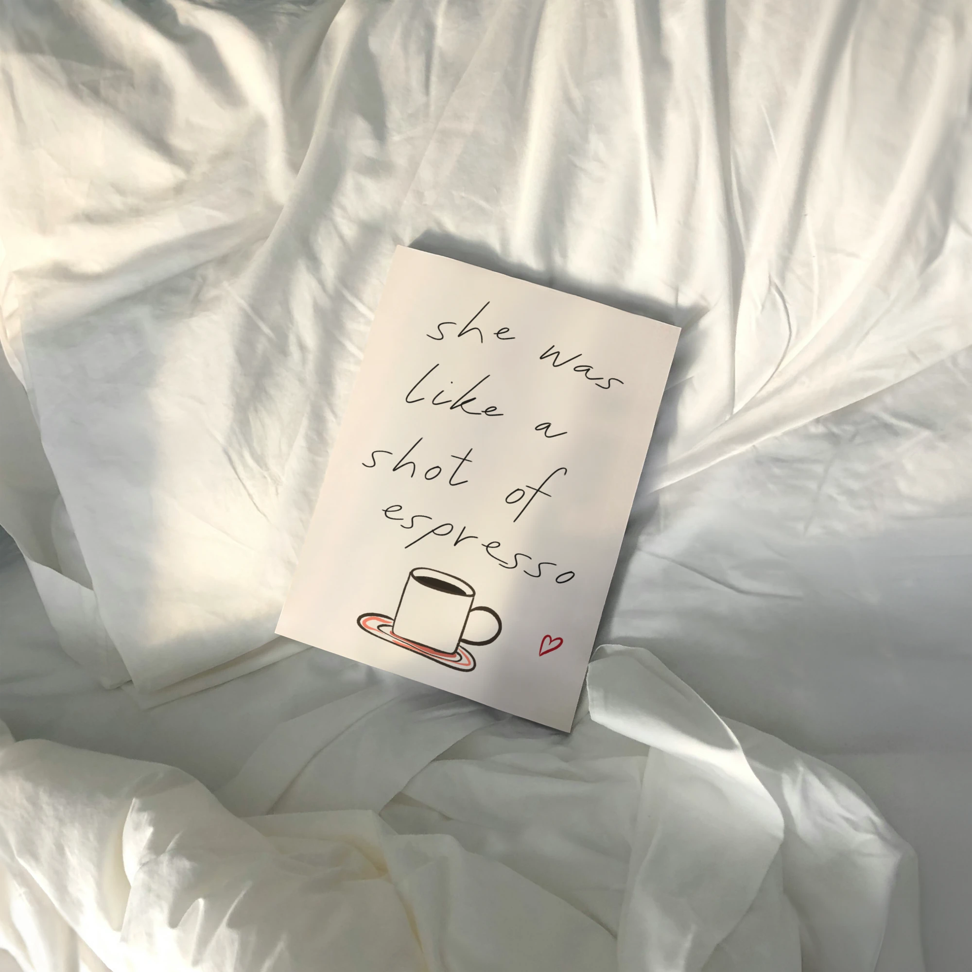 Tecari Designs 'She Was Like A Shot of Espresso' A4 Unframed Print - Lifestory