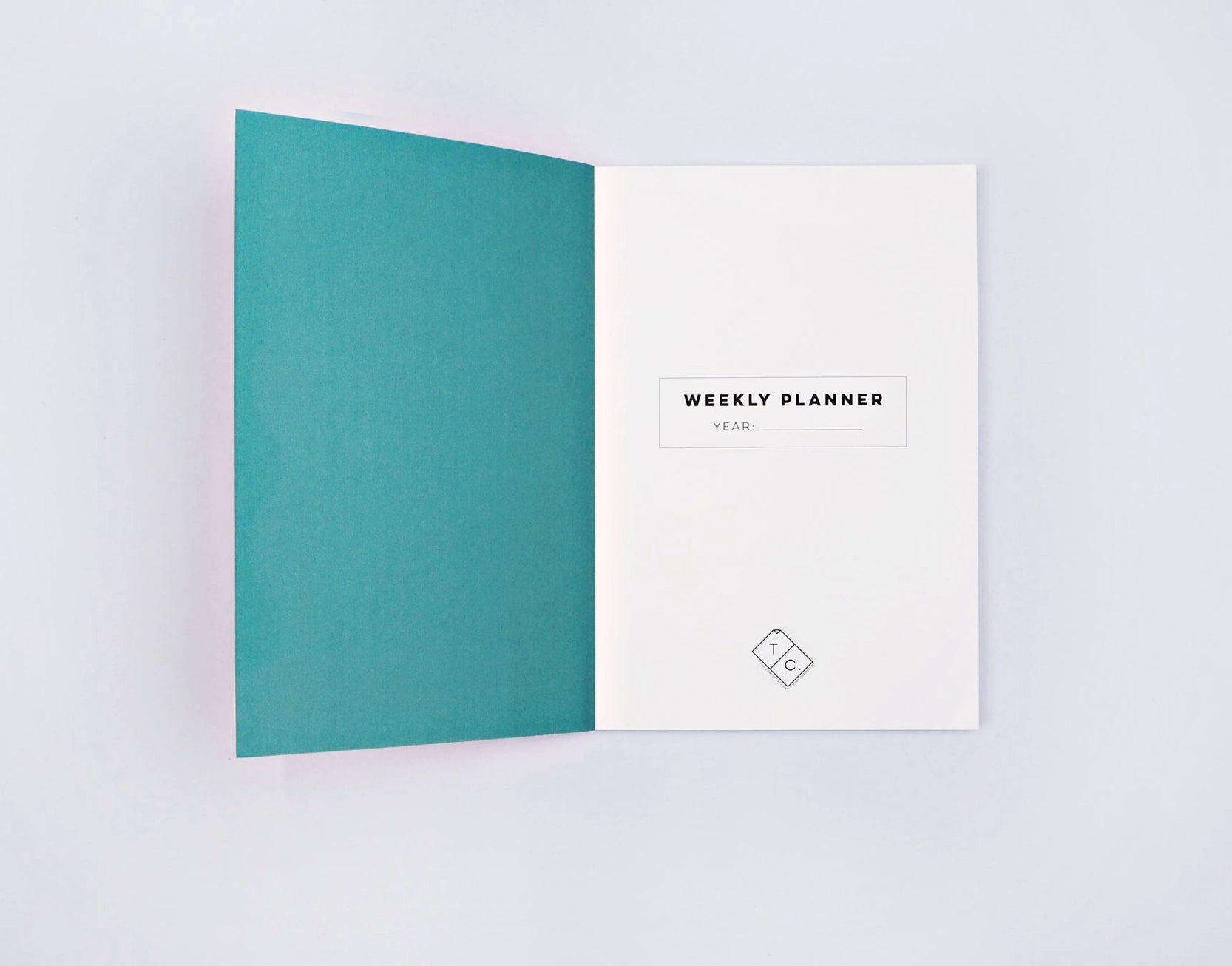 The Completist Miami No.1 Weekly Lay Flat Undated Planner A5 inside front cover view