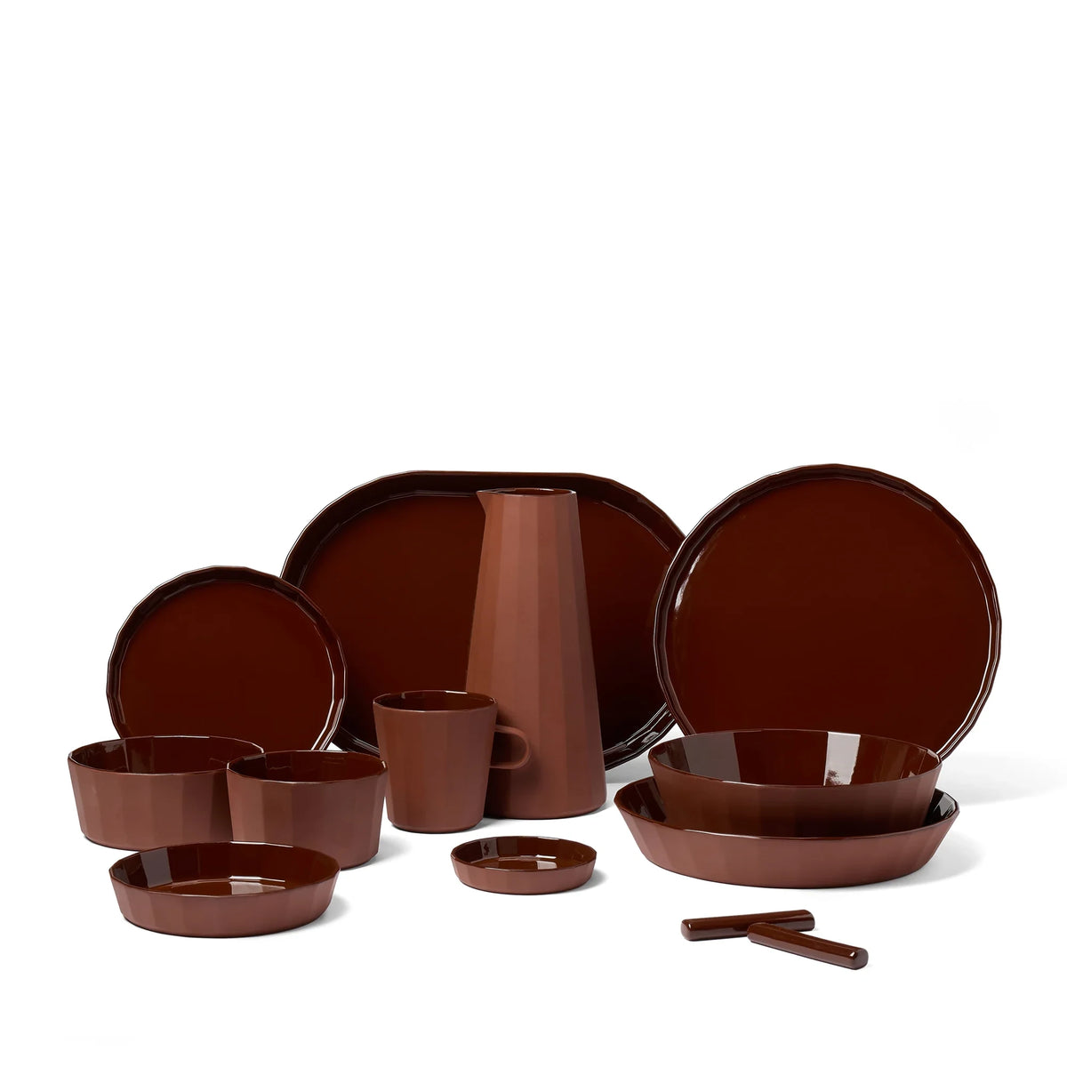 Fade Porcelain Milk Jug in Cacao by The Conran Shop