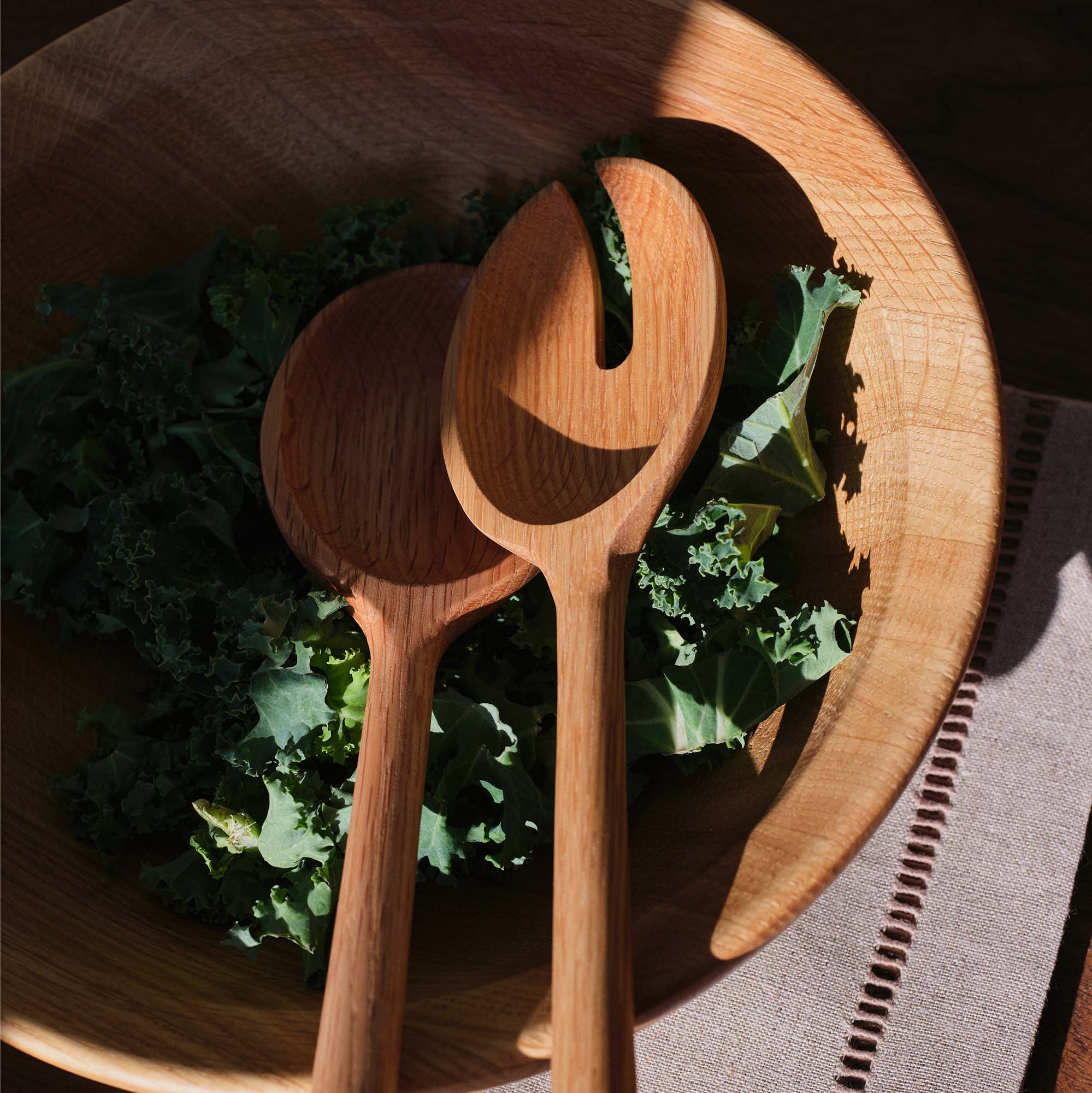 Istria Oak Salad Servers by The Conran Shop