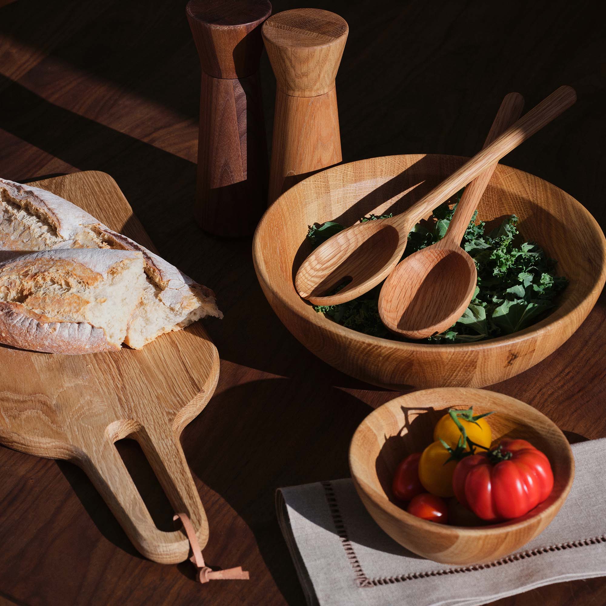 Istria Oak Salad Servers by The Conran Shop