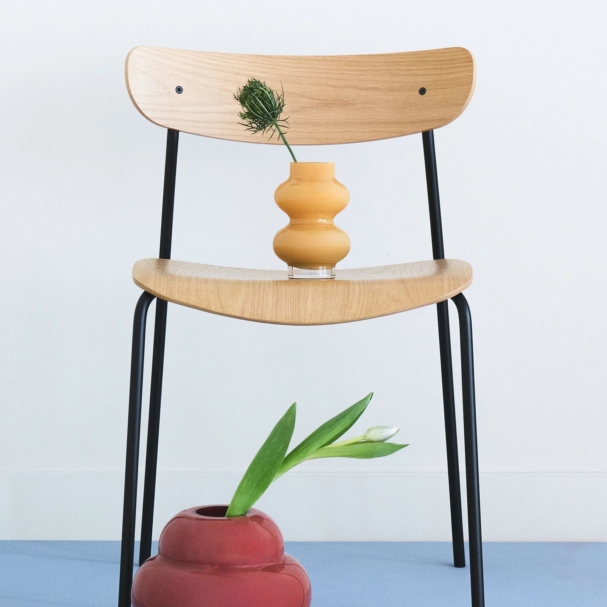 Yellow Mini Form Glass Vase by The Conran Shop
