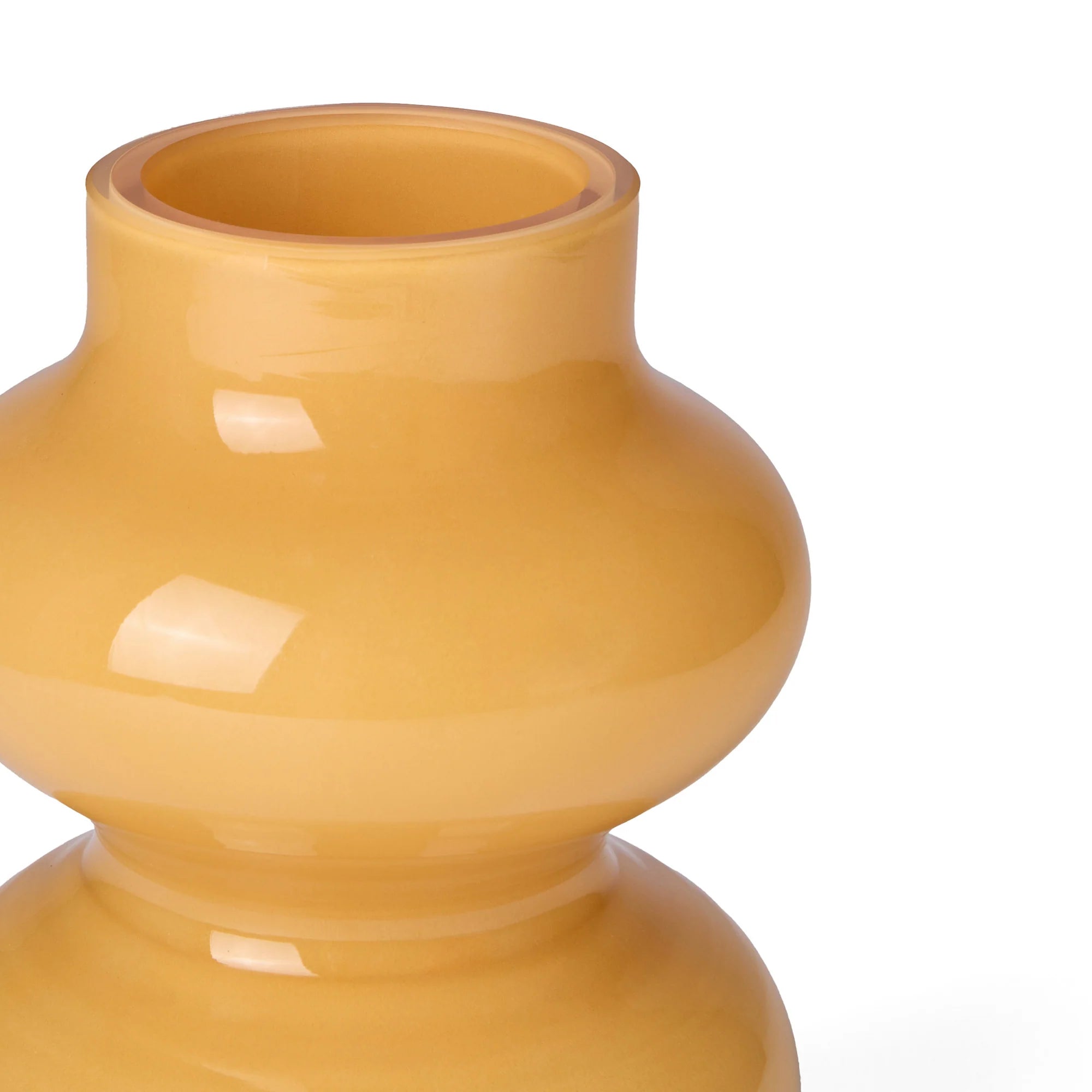 Yellow Mini Form Glass Vase by The Conran Shop