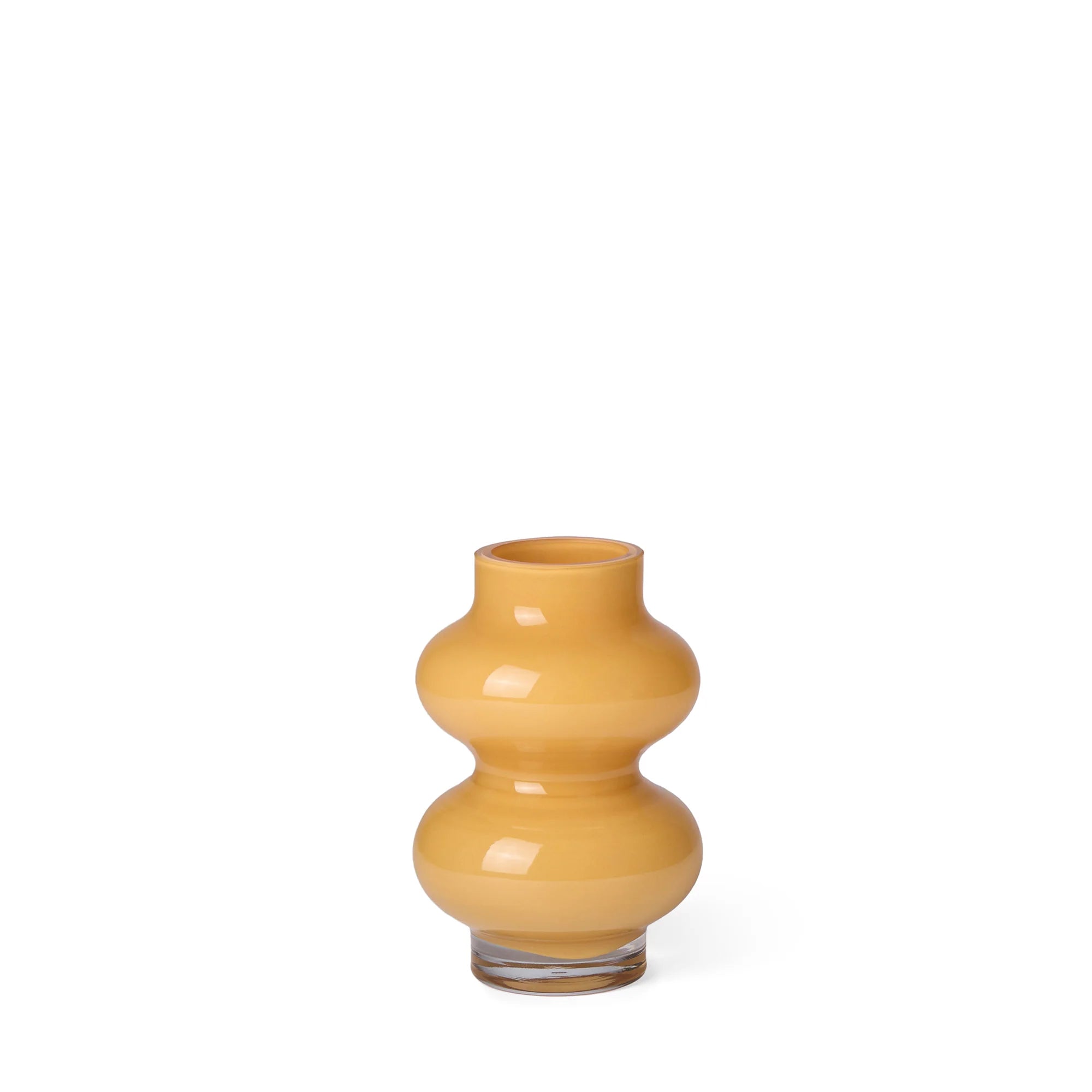 Yellow Mini Form Glass Vase by The Conran Shop