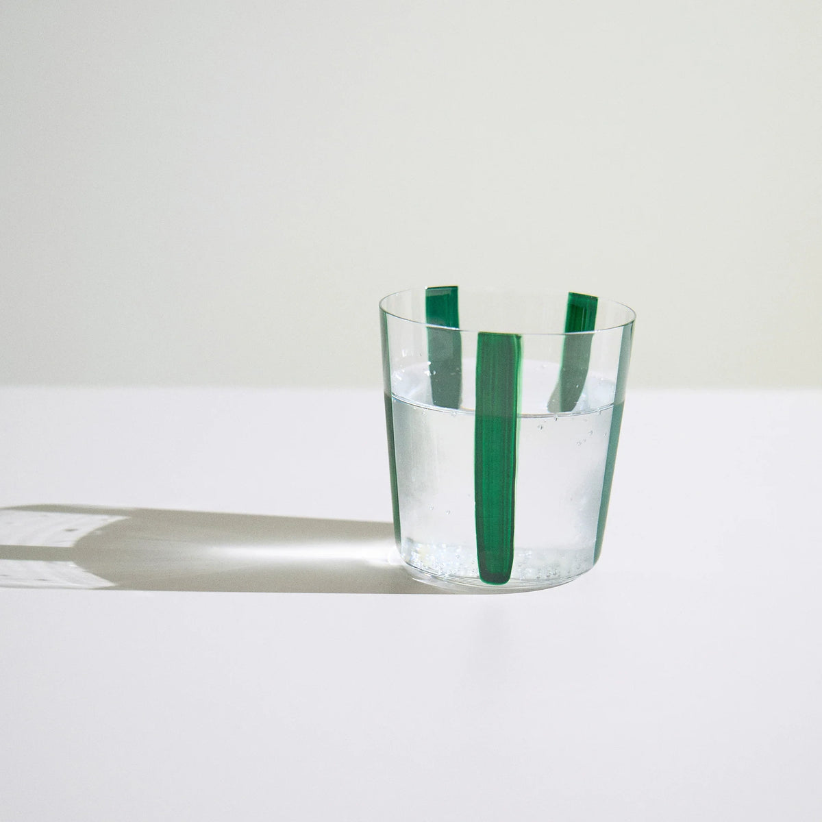 Nova Stripe Low Glass Tumbler Set of 4 by The Conran Shop