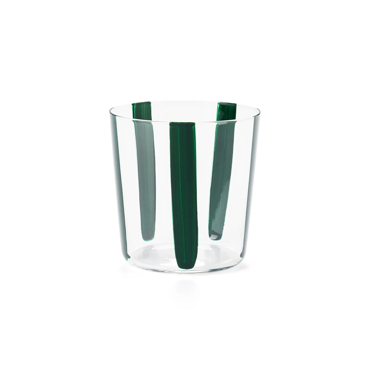 Nova Stripe Low Glass Tumbler Set of 4 by The Conran Shop