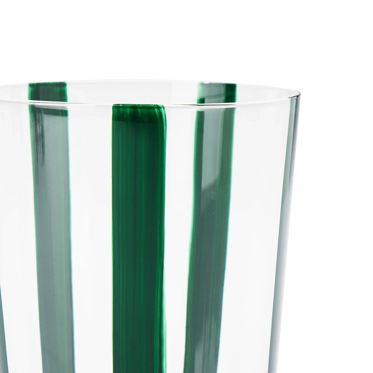 Nova Stripe Tall Glass Tumbler Set of 4 by The Conran Shop