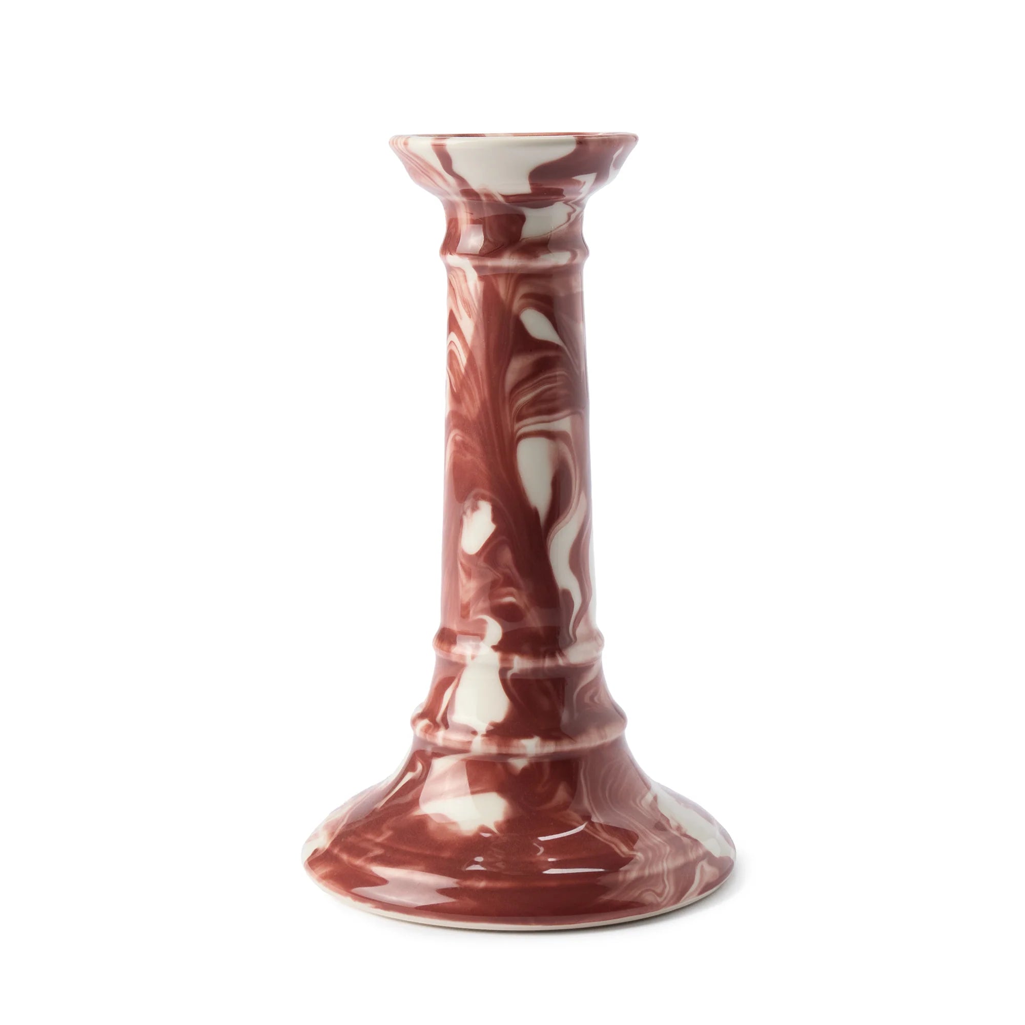 Wardour Candle Holder in Marbled Earthenware by The Conran Shop