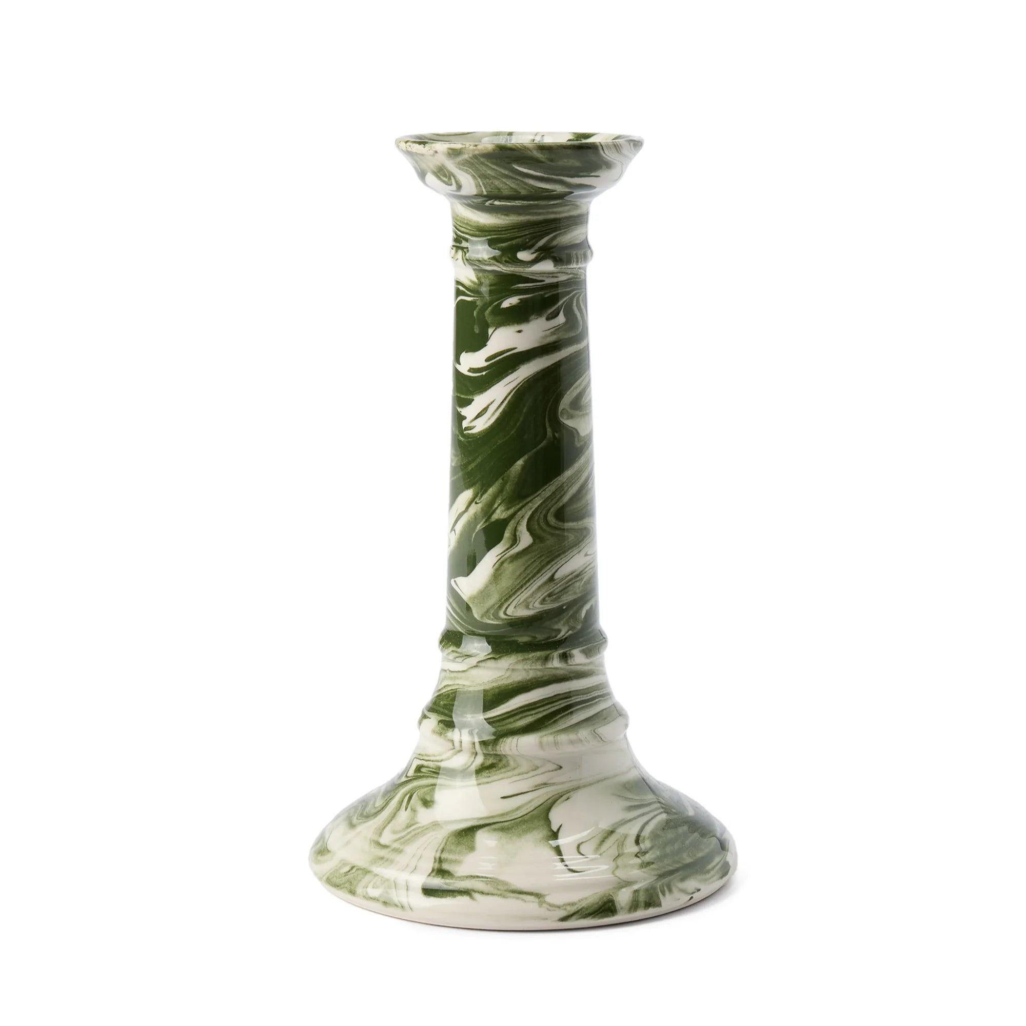 Wardour Candle Holder in Marbled Earthenware by The Conran Shop