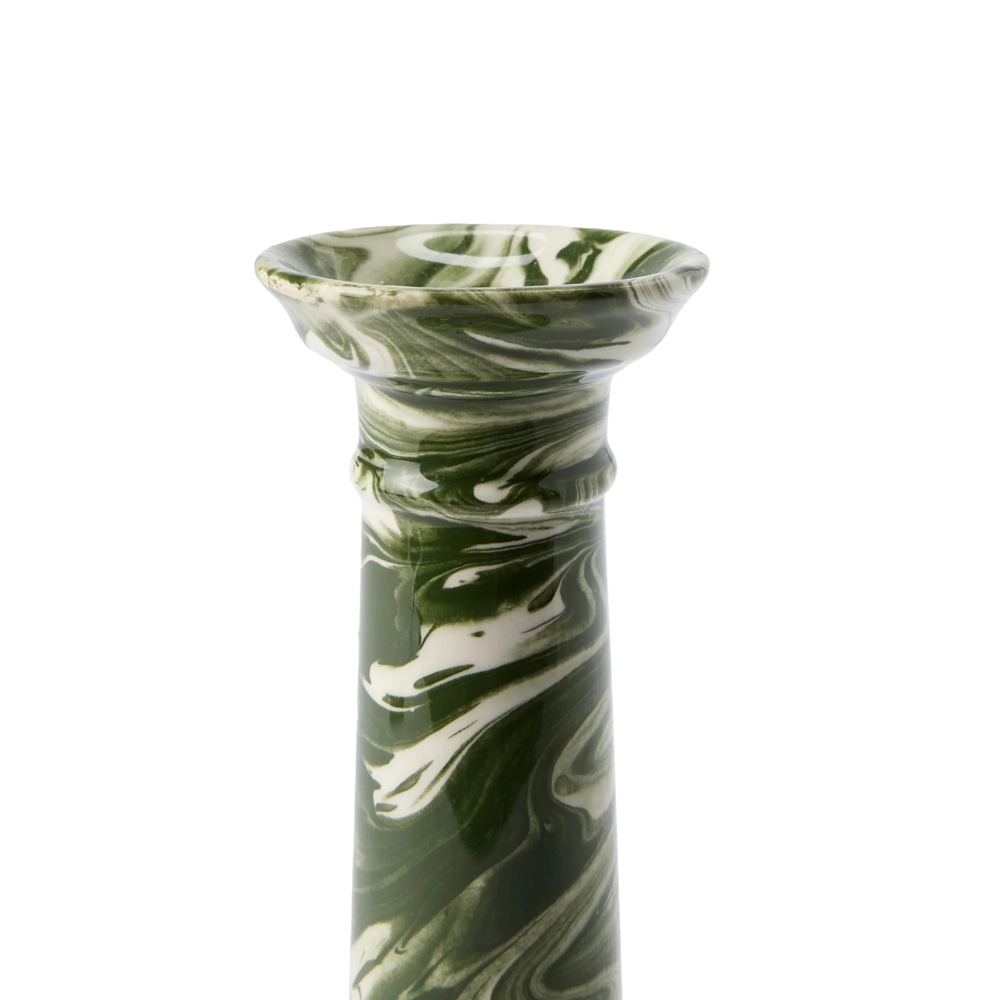 Wardour Candle Holder in Marbled Earthenware by The Conran Shop
