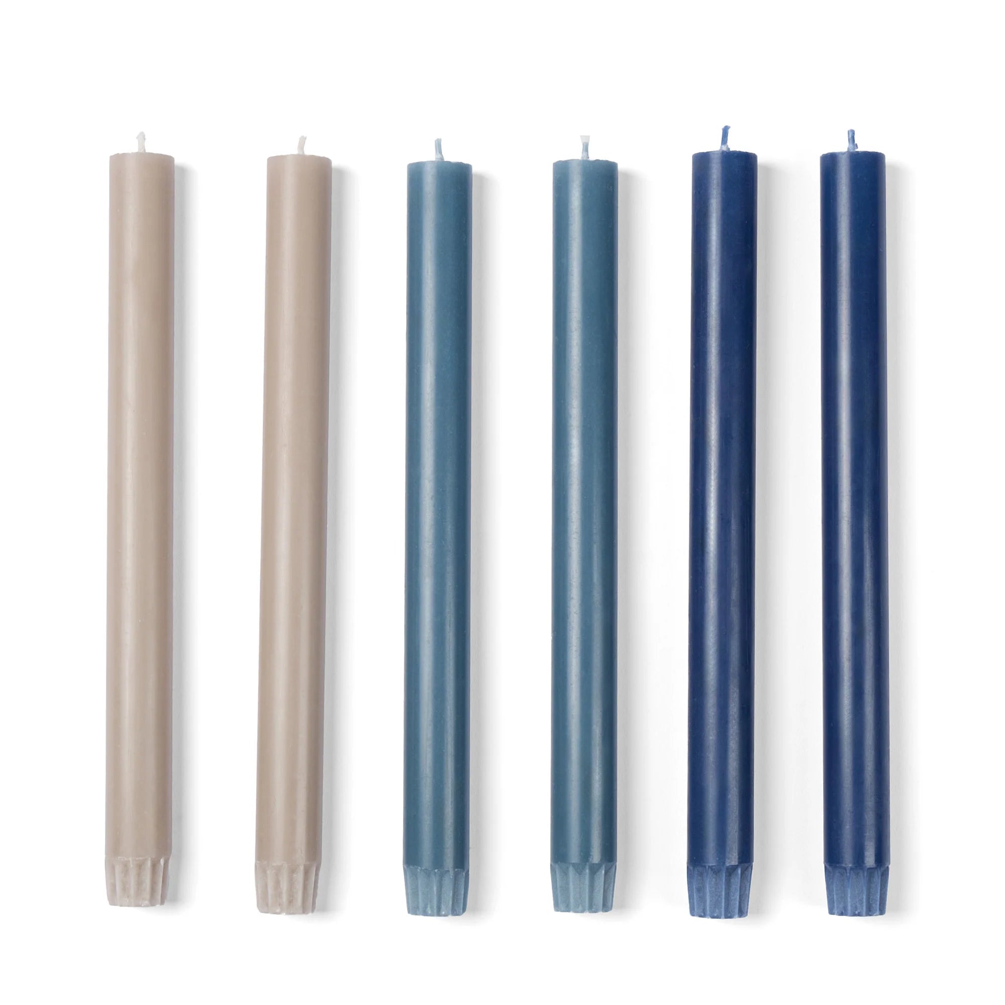 Wick Candle Set of 6 in Various Colourways by The Conran Shop