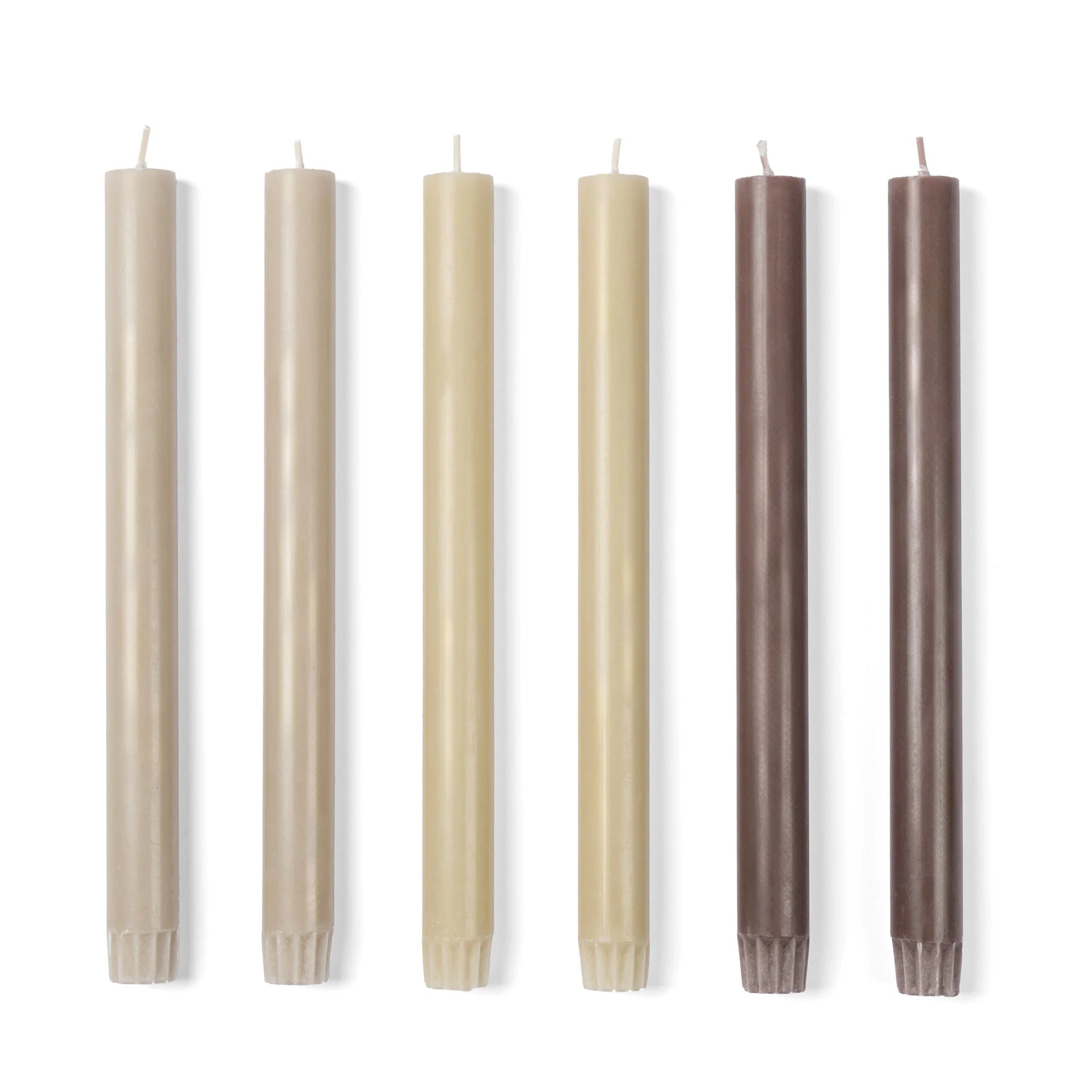 Wick Candle Set of 6 in Various Colourways by The Conran Shop
