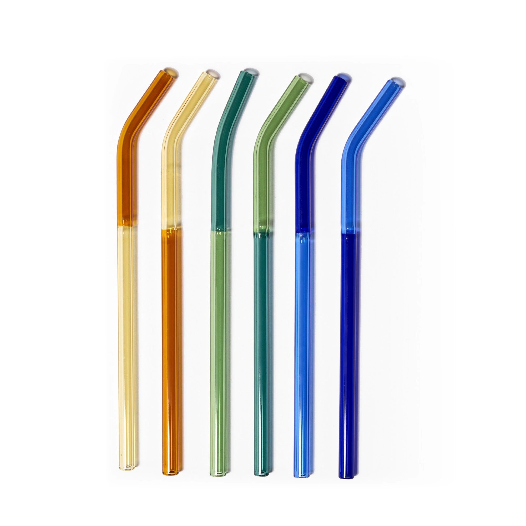 Santorini Set of 6 Glass Straws by The Conran Shop