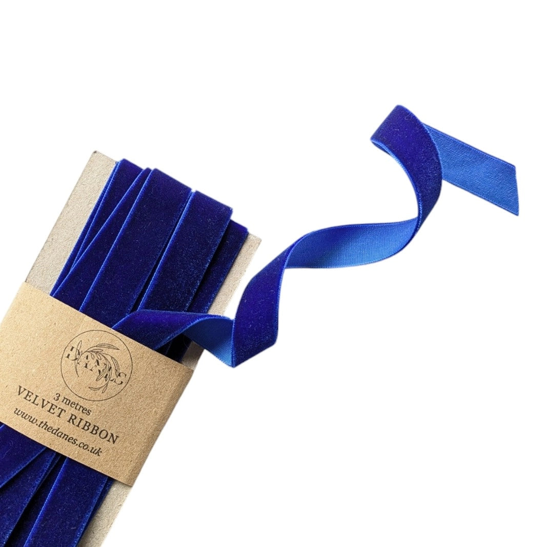 Luxury Velvet Ribbon (3m x 16mm) in Various Colours