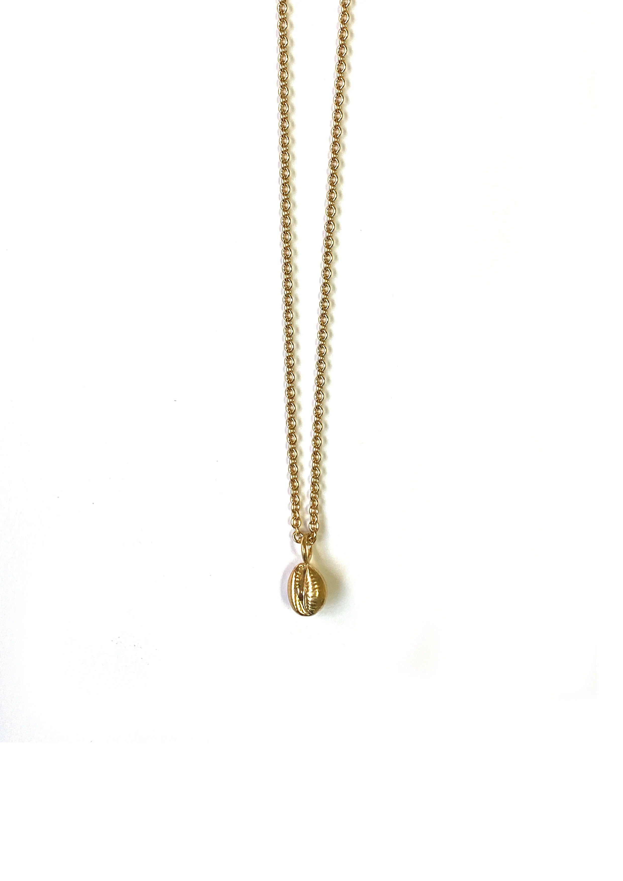 Tiny Cowri Shell Necklace in Silver or Gold by Hannah Bourn - Lifestory