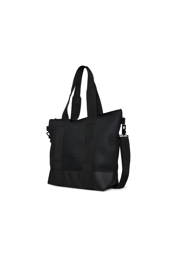 Tote Bag Mesh Mini | Black | Waterproof | by Rains - Lifestory - Rains