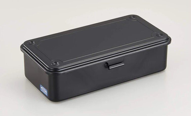 Small steel tool box in black from Toyo Steel