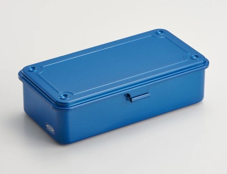 Small steel tool box in blue from Toyo Steel