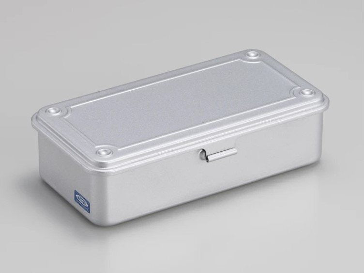 Small steel tool box in silver from Toyo Steel