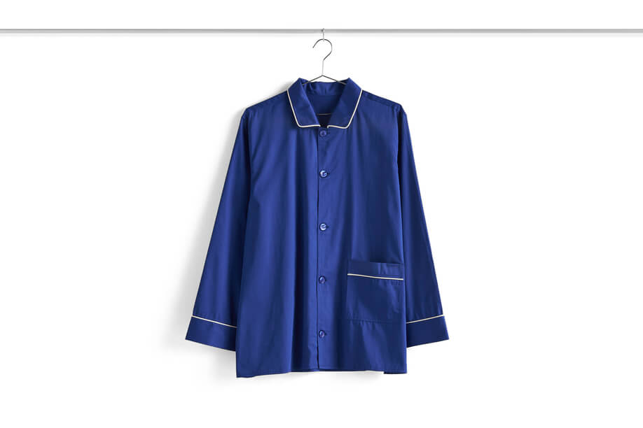 Outline Long Sleeve Pyjama Shirt - Unisex | Vivid Blue | by HAY - Lifestory