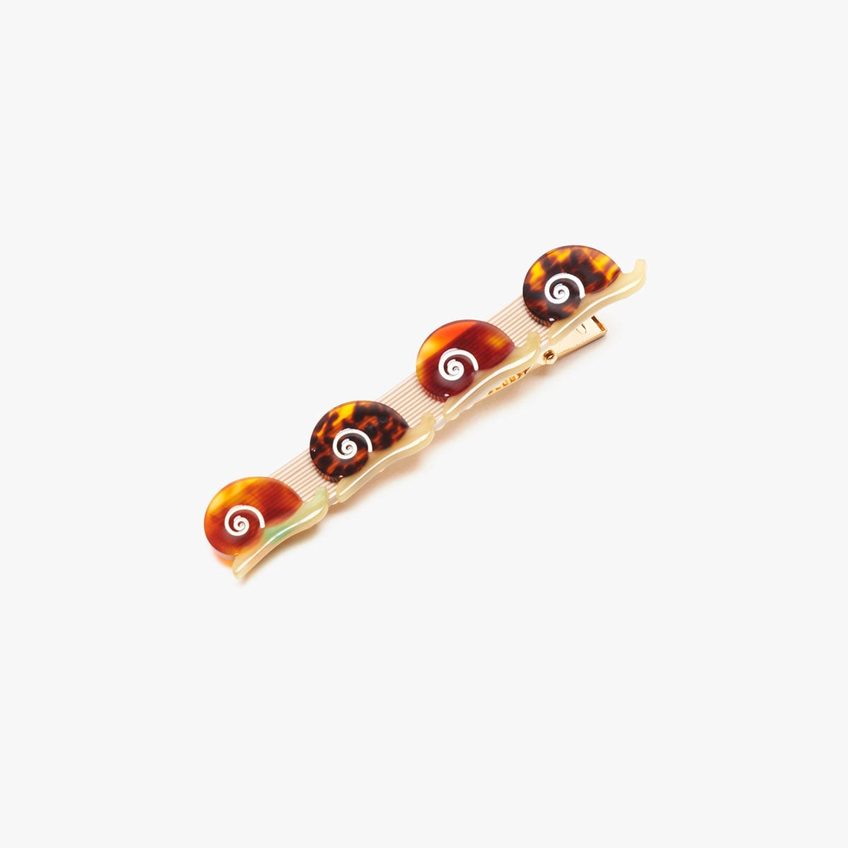Winona Irene Escargot Snail Alligator Hair Clip
