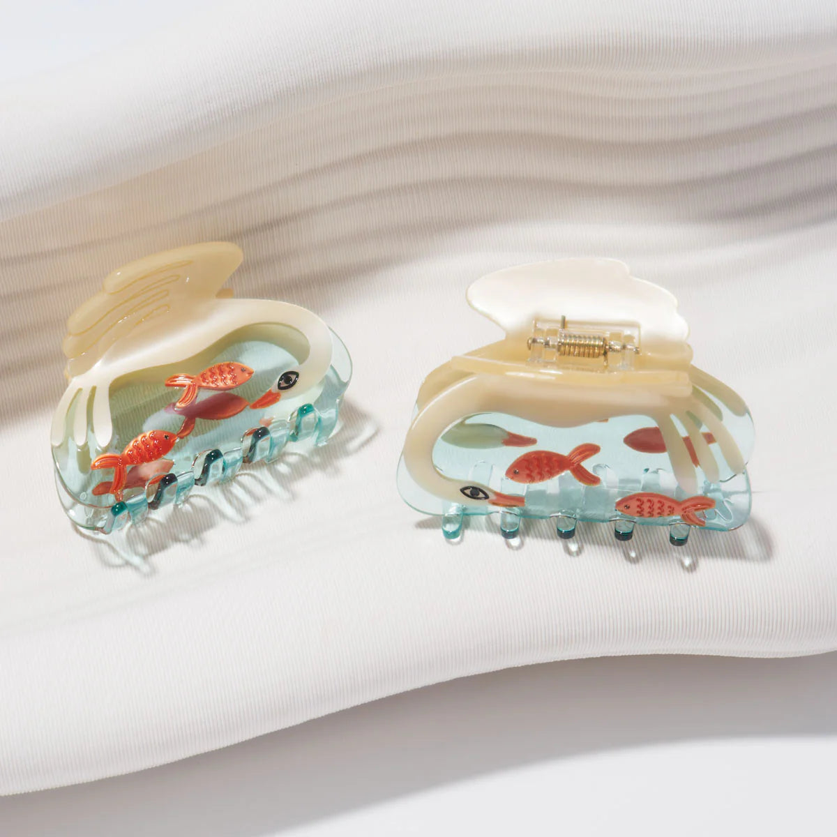 Winona Irene The Swan & Goldfish Acetate Hair Claw