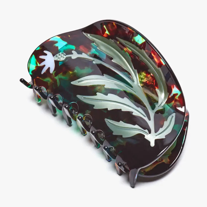 Winona Irene Vervain XL Deep Hair Claw on a white background