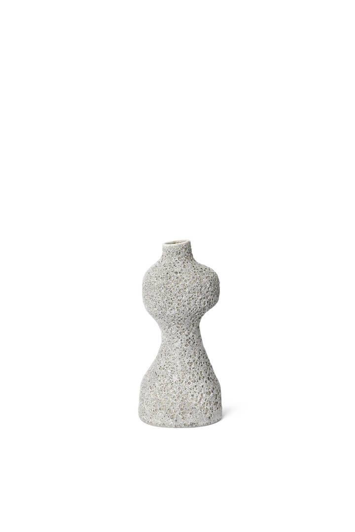 Yara Vase - Medium | Grey Pumice | Stoneware | by ferm Living - Lifestory
