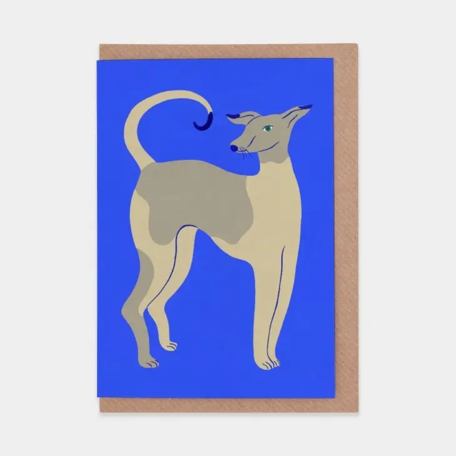 Young Dog on Blue Card | Blank | by Evermade - Lifestory