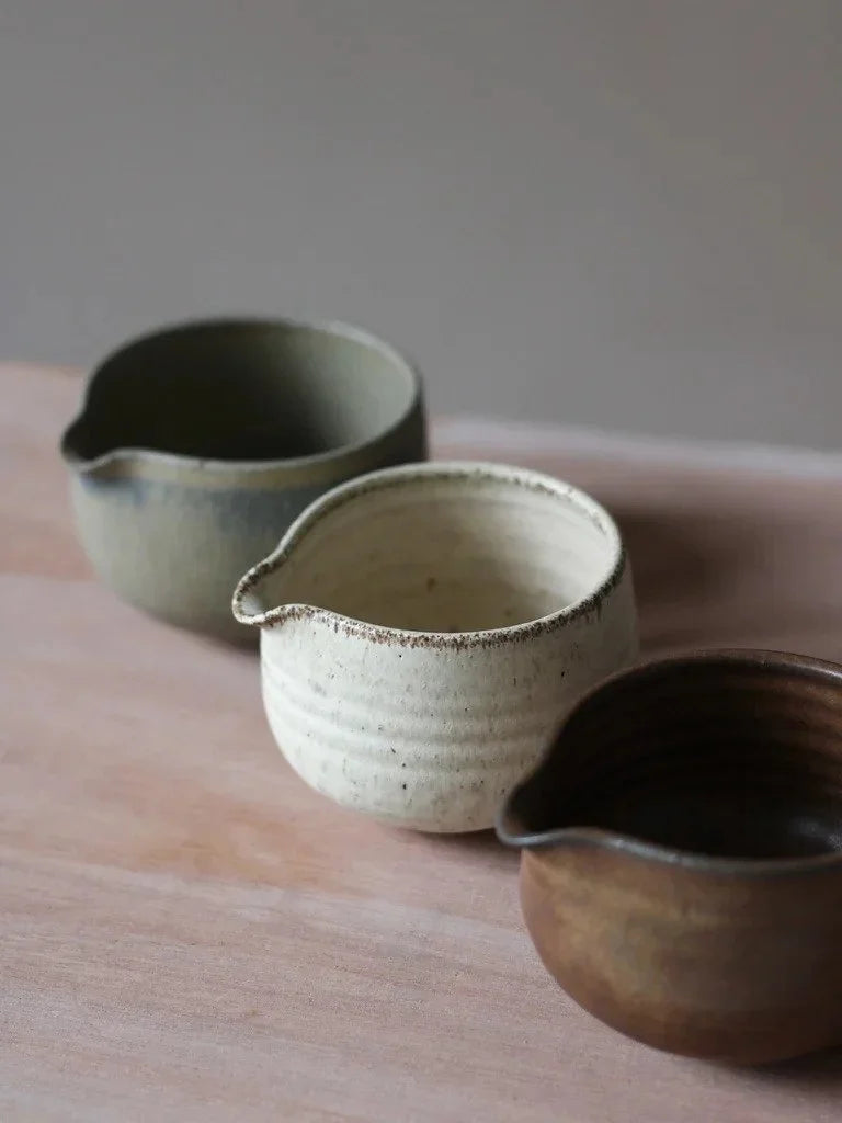 Small Pourer | Textured Tamba Glaze | Hand Thrown Stoneware | by Aku Ceramics - Lifestory